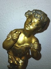 STATUE  MOREAU, XIXème, haut. : 32 cm