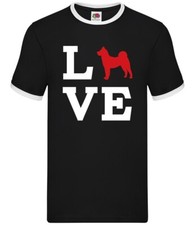 Amour Akita Chien Silhouette - Hommes Contraste - Chiot Animal Propriétaire Vet