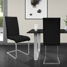 Lot de 2 chaises pied luge