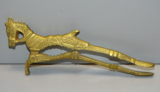 - ANCIEN CASSE NOISETTE BRONZE XXe décor CHEVAL COLLECTION VITRINE  Nutcracker D