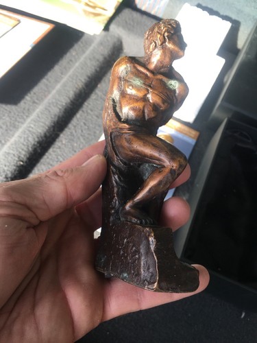 Bronze esclave rebelle michel - esclave,