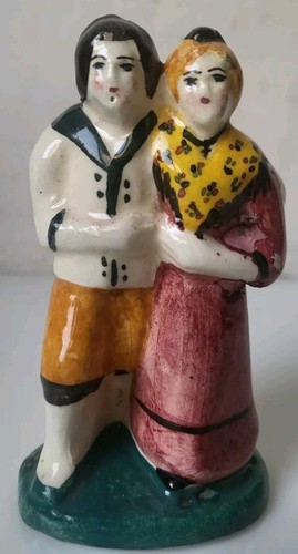 Statuette couple noce faïence - statuette,