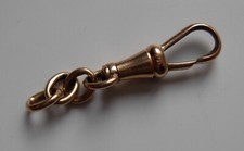 Fermoir de chaine montre à gousset / Chatelaine - Or 18k 750/1000 - C00b