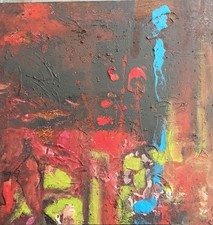 CHRISTOPHE CASSEL COTE ARTPRICE- AKOUN BalleORIGINAL HUILE TOILE curiosa Abysses