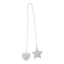 Métal Strass Étoile Cœur