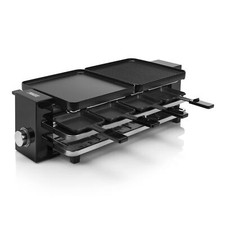 Appareil à raclette Multifonction Piano 8 Noir-8 Personnes-1 200 W Plastique ...