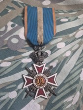 ROUMANIE ROYAUME ORDRE COURONNE CHEVALIER GRADE AVEC ÉPÉES TYPE 2 1938 