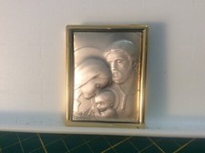 CADRE MEDAILLE MEDAILLON OBJET DE DEVOTION STE FAMILLE ARGENT 925 MATTAY 