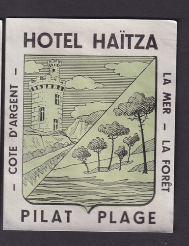 Ancienne étiquette bagage - ,