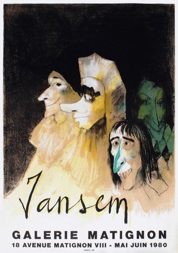 Jean jansem affiche expo - jansem,