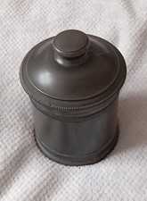Ancien Pot couvert en étain d'art titre legal SG - 485 grs