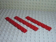 3 x LEGO DkRed Plate 1 x 8 ref 3460 / Set 7261 10188 7673 4768 7259 7163 ...
