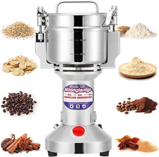 Grain Mill Grinder Electric 300G Commercial Spice Grinder 1500W Stainless Steel