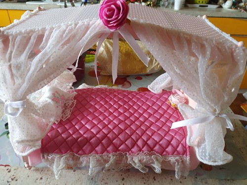 Lit baldaquin barbie - barbie, +