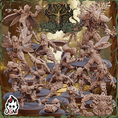 Wood elf team - elf, team/