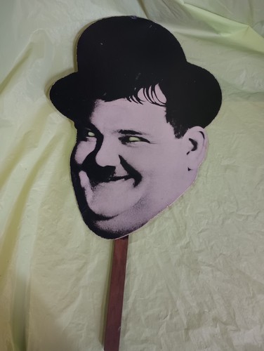 Vintage laurel and hardy mask - vintage,