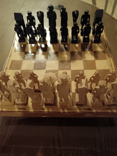 Jeu échecs artisanal en - jeu,