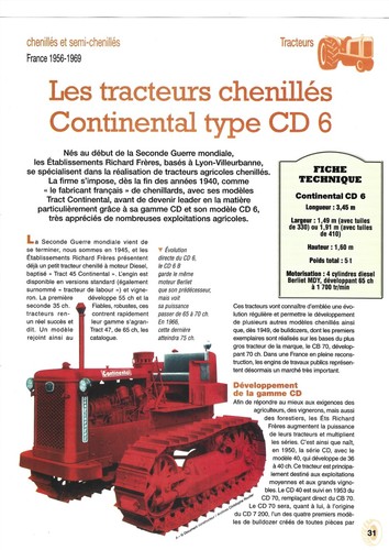 Tracteur continental type - continental, 6