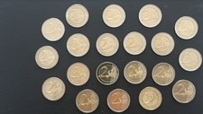 Série complète de 20 pièces neuves UNC 2 euros commémoratives 10 ans euro 2009