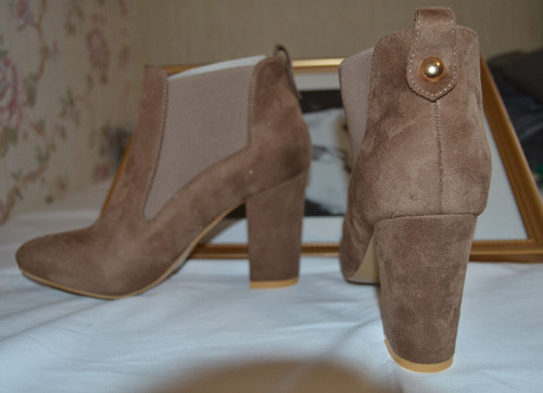 Boots bottines beige marron - boots,