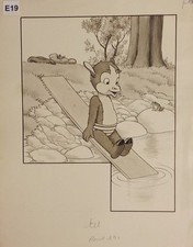 E 19  DESSIN ORIGINAL ARNAL