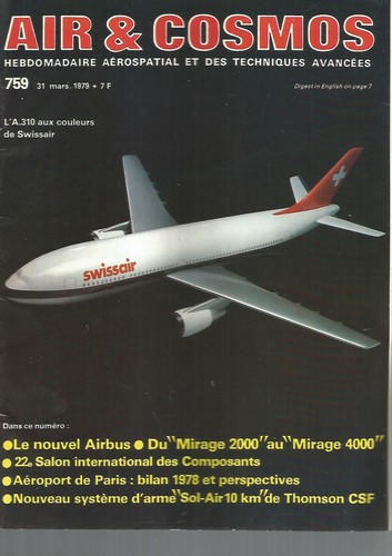 Air cosmos 759 - n°759, robinson