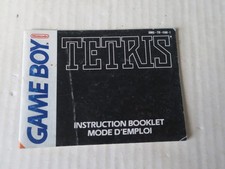 Notice  TETRIS   - GAME BOY  - DMG-TR-FAH-1   - INSTRUCTION BOOKLET