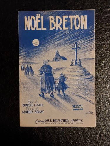 Ancienne partition noel breton - partition,