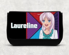 Trousse à maquillage Manga personnalisée avec prénom