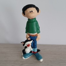 Figurine Gaston Lagaffe - Plastoy MARSU 1998 - Gaston avec son chat