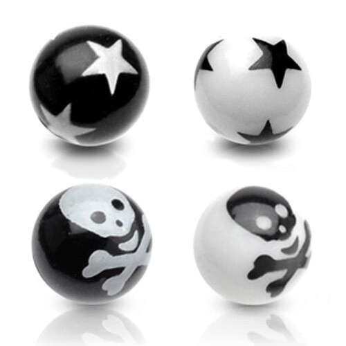 6mm boule piercing - 1,6mm,