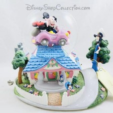 Snow globe musical automate lumineux DISNEY STORE Mickey et Minnie Luv Road 