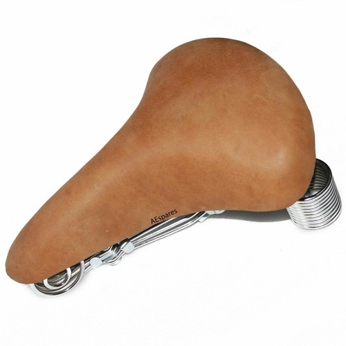 Selle vélo ancien cuir - vélo, en