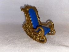 Playmobil Fauteuil A Bascule Doré Et Bleu Château Princesse Maison