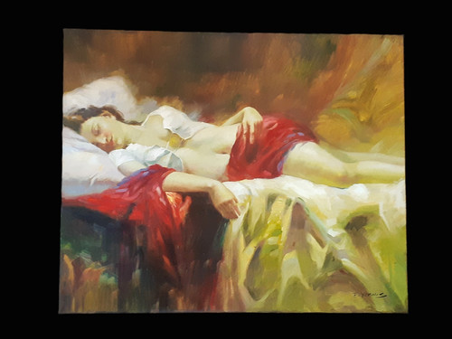 Tableau huile sur toile - tableau, signÉ