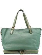 Emerald Green Leather Zipper