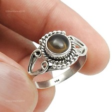 Bague Cocktail En Quartz Fumé