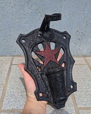 Support de mât pour drapeau Soviétique URSS années 1930-40, porte-fanion, fonte