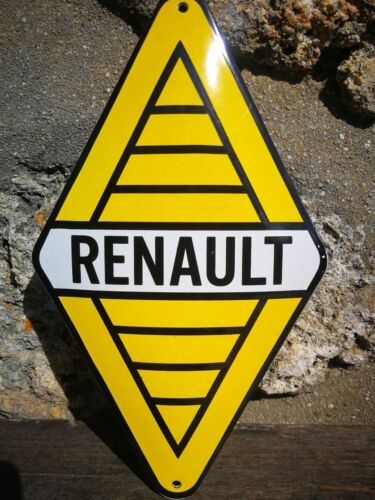 Plaque émaillée renault - plaque,