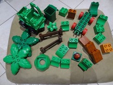 Lot de 27 éléments Lego Duplo, verts