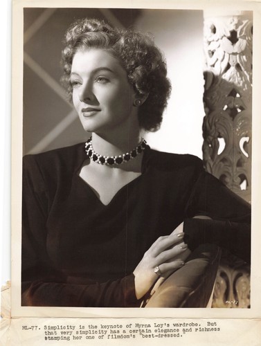 Myrna loy photo argentique - loy,