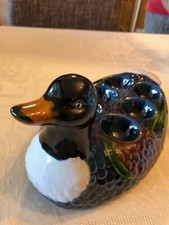 Ancien plat de service à oeufs mollets