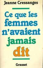 Ce que les femmes n'avaient