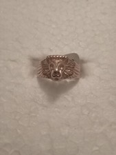 bague tête lion doré taille 7 et 8