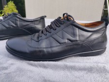 Weston basket cuir noir lisse