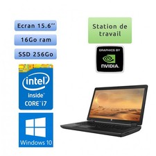 Occasion - HP Zbook 15 G2 - Windows 10 - i7 16Go 256Go SSD - 15.6 - Webcam - K11