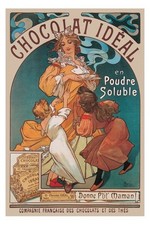 MUCHA - Chocolat - AFFICHE /
