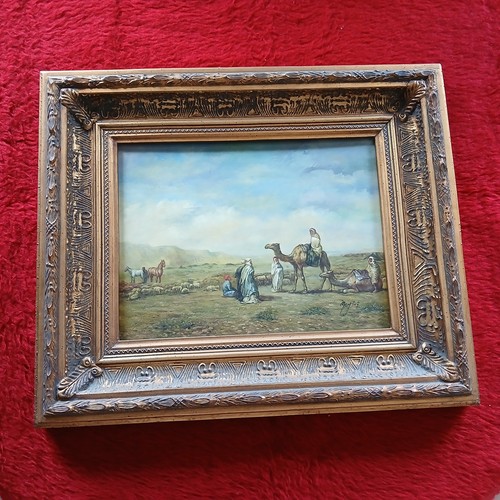 Tableau orientaliste huile - tableau, -huile