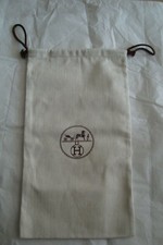  HERMES SAC À POUSSIERE DUST BAG 39 cm x 22 cm comme neuf grand modèle 