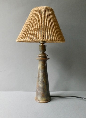 Lampe céramique signée - en,